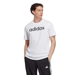 Camiseta adidas Logo Linear - Masculina BRANCO/PRETO