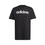 Camiseta adidas Logo Linear - Masculina PRETO/BRANCO