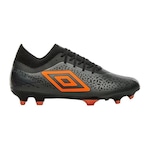 Chuteira de Campo Umbro Adamant Premier - Adulto PRETO/LARANJA