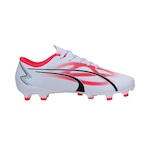 Chuteira Puma Campo Ultra Play Junior - Infantil BRANCO/ROSA