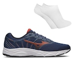 Tênis Mizuno Jet 6 + Par de Meia - Masculino AZUL ESCURO