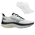 Tênis Mizuno Advance Rsp + Par de Meia - Masculino BRANCO/PRETO