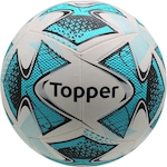 Bola de Futebol de Campo Topper Slick 22 Impermeável AZUL/BRANCO