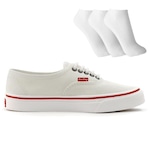 Tênis Redley Originals + 3 Pares de Meias - Unissex VERMELHO/BRANCO