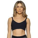 Top Fitness com Bojo Run More Alças Powerful - Feminino PRETO