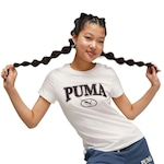 Camiseta Puma Squad Graphic - Feminina BRANCO