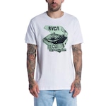 Camiseta Rvca Vinyl Club - Masculina BRANCO