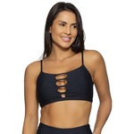 Top Fitness Run More Cut Out - Feminino PRETO