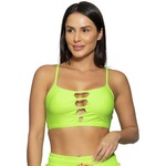 Top Fitness Run More Cut Out - Feminino VERDE