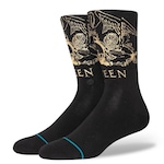 Meia Cano Alto Stance Collab Queen Golden - Adulto PRETO