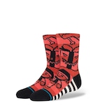 Meia Cano Alto Stance Merry Menace - Adulto VERMELHO