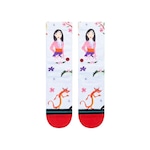 Meia Cano Alto Stance Collab Disney Mulan By Estee - Infantil VERMELHO