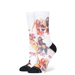 Meia Cano Alto Stance Collab Spice Girls Friendship Never Ends - Adulto BRANCO