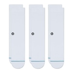 Meia Cano Alto Stance Icon 3 Pack - Adulto BRANCO