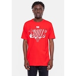 Camiseta Nba Hand On Ball Chicago Bulls Nba - Masculina VERMELHO