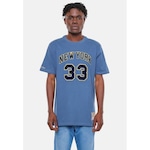 Camiseta Mitchell & Ness New York Knicks Flock Hera - Masculina AZUL