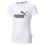 Camiseta Puma Essentials Logo - Infantil BRANCO