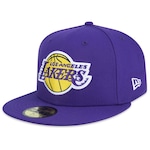 Boné Aba Reta New Era 59Fifty Fitted Nba Los Angeles Lakers - Fechado - Adulto ROXO