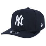 Boné Aba Curva New Era 9Fifty Strech Mlb New York Yankees - Snapback - Adulto MARINHO/PETROLEO