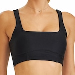 Top Fitness com Bojo Cajubrasil Atlanta com Trançados - Feminino PRETO