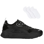 Tênis Puma Trinity + 3 Pares de Meias - Adulto PRETO