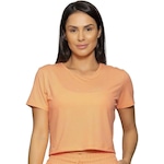 Blusa Cropped Run More Boxy Essencial - Feminino LARANJA