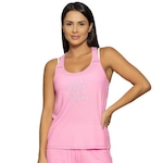 Camiseta Regata Run More Running - Feminina ROSA