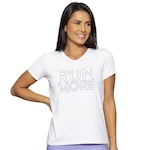 Camiseta Run More Simplicidade - Feminina BRANCO/PRETO