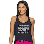 Camiseta Regata Run More Motivation - Feminina PRETO/BRANCO