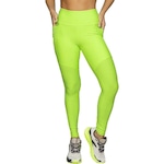 Calça Legging Run More Blocking Pocket - Feminina VERDE