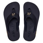 Chinelo Kenner Kivah - Adulto PRETO/OURO