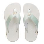 Chinelo Kenner Kivah - Adulto Branco/Verde Cla