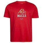 Camiseta New Era Nba Chicago Bulls Freestyle - Masculina VERMELHO