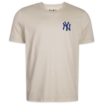 Camiseta New Era New York Yankees Mlb Minimal - Masculina MARROM CLARO