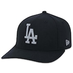 Boné Aba Curva New Era Strech Los Angeles Dodgers Mlb Performance - Snapback - Adulto PRETO