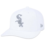 Boné Aba Curva New Era Strech Chicago White Sox Mlb Performance - Snapback - Adulto BRANCO