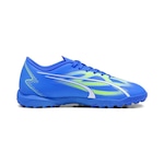 Chuteira Society Puma Ultra Play - Adulto AZUL ESC/VERDE CLA