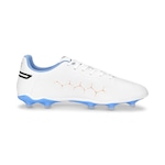 Chuteira de Campo Puma King Match - Adulto BRANCO/AZUL ESC