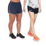 Kit de Shorts Under Armour Tech Mesh - 2 Unidades - Feminino PRETO