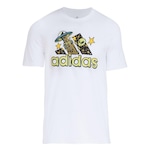 Camiseta adidas Doodle F T - Masculina BRANCO/AMARELO