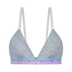 Top Fitness Puma Triangulo - Feminino CINZA