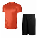 Conjunto Penalty X com Camiseta + Bermuda - Masculina LARANJA/PRETO