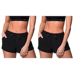 Short Selene Básico - 2 unidades - Feminino PRETO