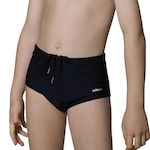 Sunga Selene Lateral Larga - Infantil PRETO