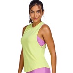 Camiseta Regata Alto Giro Back Fit - Feminina VERDE CLARO