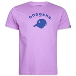 Camiseta New Era Baby Look Los Angeles Dodgers - Feminina ROSA