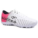 Chuteira Society Grama Sintética Runway Soccer - Adulto BRANCO