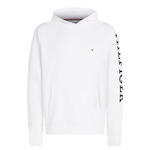 Blusão de Moletom Canguru Tommy Hilfiger Wcc Monotype Hoody - Masculino BRANCO