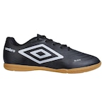 Chuteira Futsal Umbro Glaze - Adulto PRETO/CINZA