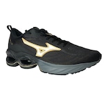 Tênis Mizuno Wave Frontier 15 - Masculino PRETO/OURO